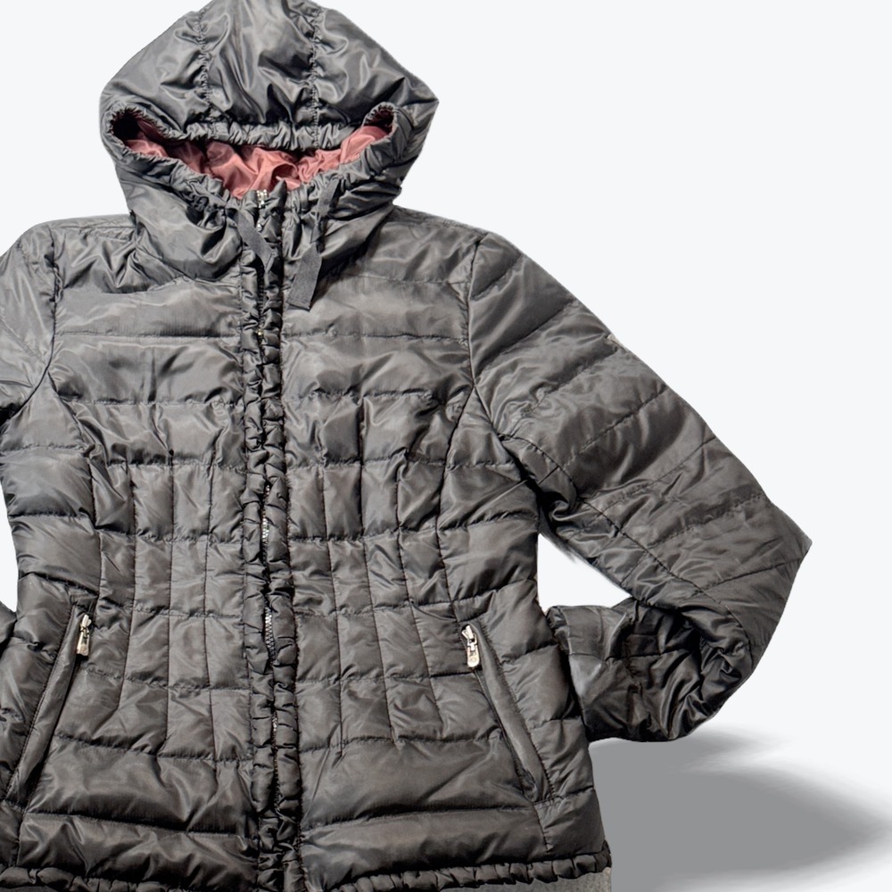1 Madison Expedition Down Puffer‎ Jacket Hooded Quilted Lightweight Gorp Small